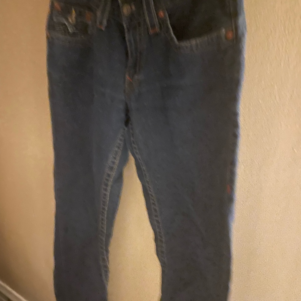 True Religion Blue Flare Denim Pants